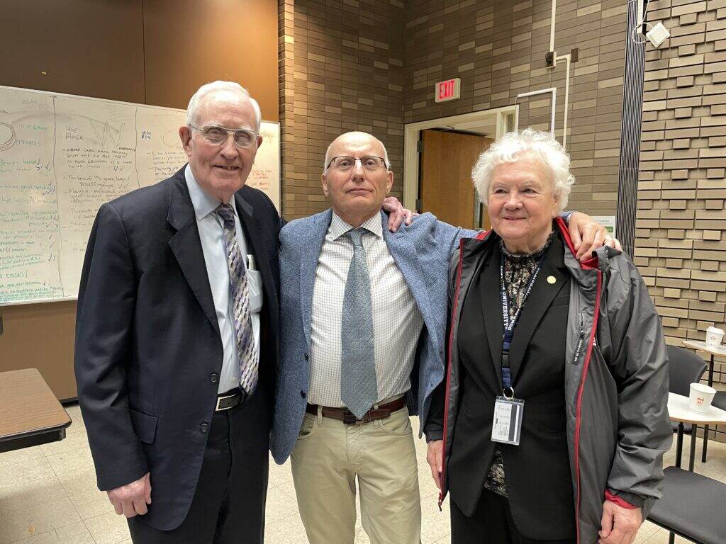 With my mentors and role models: Dr. Charles Lucas (left) and Dr. Anna Ledgerwood (right).