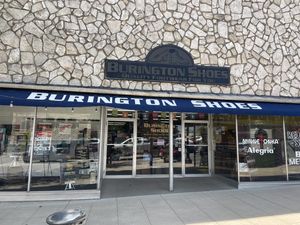 Burington Shoes storefront